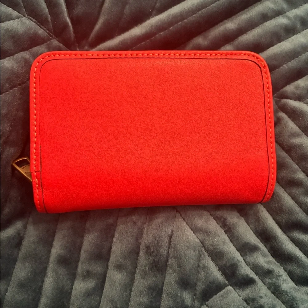 Coach Tabby Wallet Red Orange - Picture 2 of 6